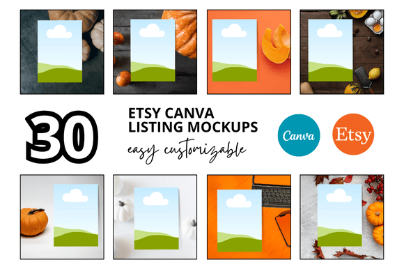 30 Thanksgiving Etsy Listings Mockup: Elevate Your Shop