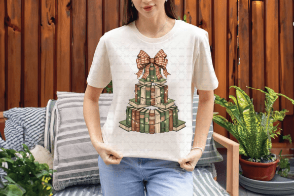 A Literary Holiday Centerpiece: The Christmas Book Tree PNG