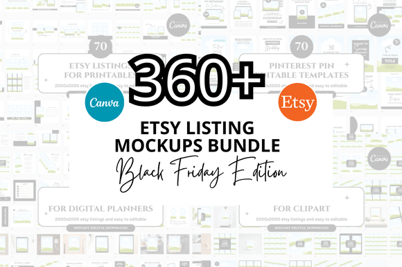 Black Friday Etsy Mockup Bundle: Elevate Your Shop's Visuals