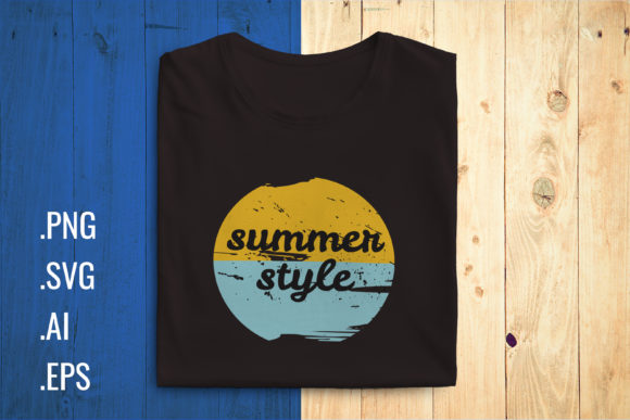 Capturing That Perfect Summer Glow: Vintage T-Shirt Design 1