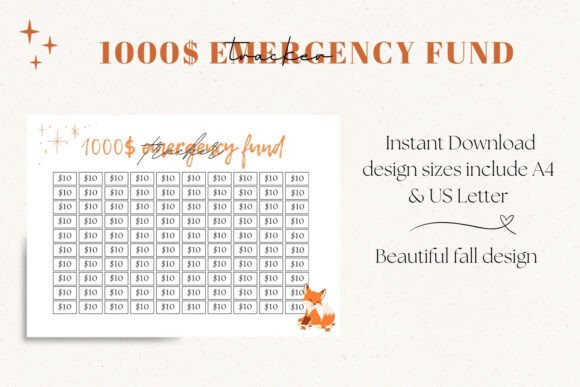 Fall Savings Made Simple: Your $1000 Emergency Fund Tracker