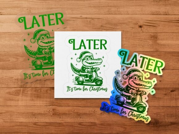 Later Gator Christmas PNG: Festive Charm for Every Project