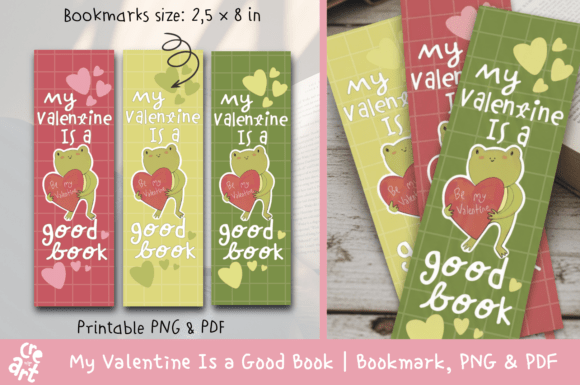 My Valentine is a Good Book | Bookmarks for Book Lovers