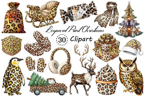 Roaring into the Holidays: Using Leopard Print Christmas Clipart