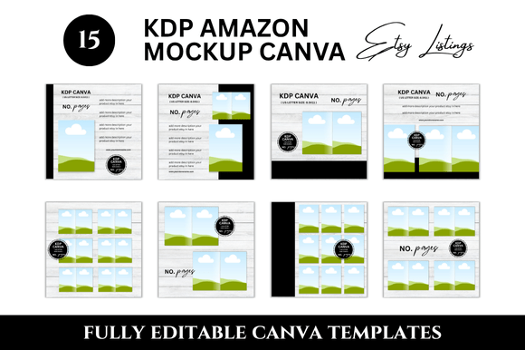 Streamline Your Etsy Shop with 15 KDP Amazon Etsy Listings Mockup
