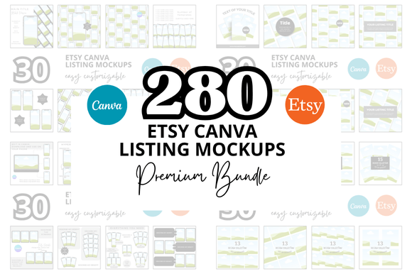 Transform Your Etsy Shop: Bonus + 280 Listings Mockup